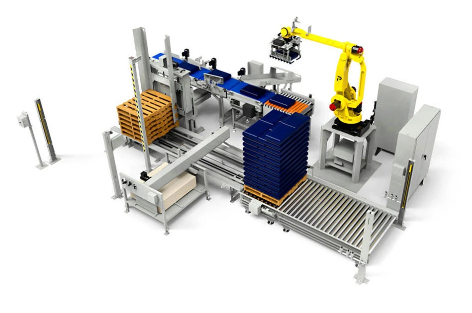 Robotic bag palletizer